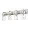 Z-Lite Fontaine 4 Light Vanity, Brushed Nickel & Clear 3035-4V-BN - alternate 7